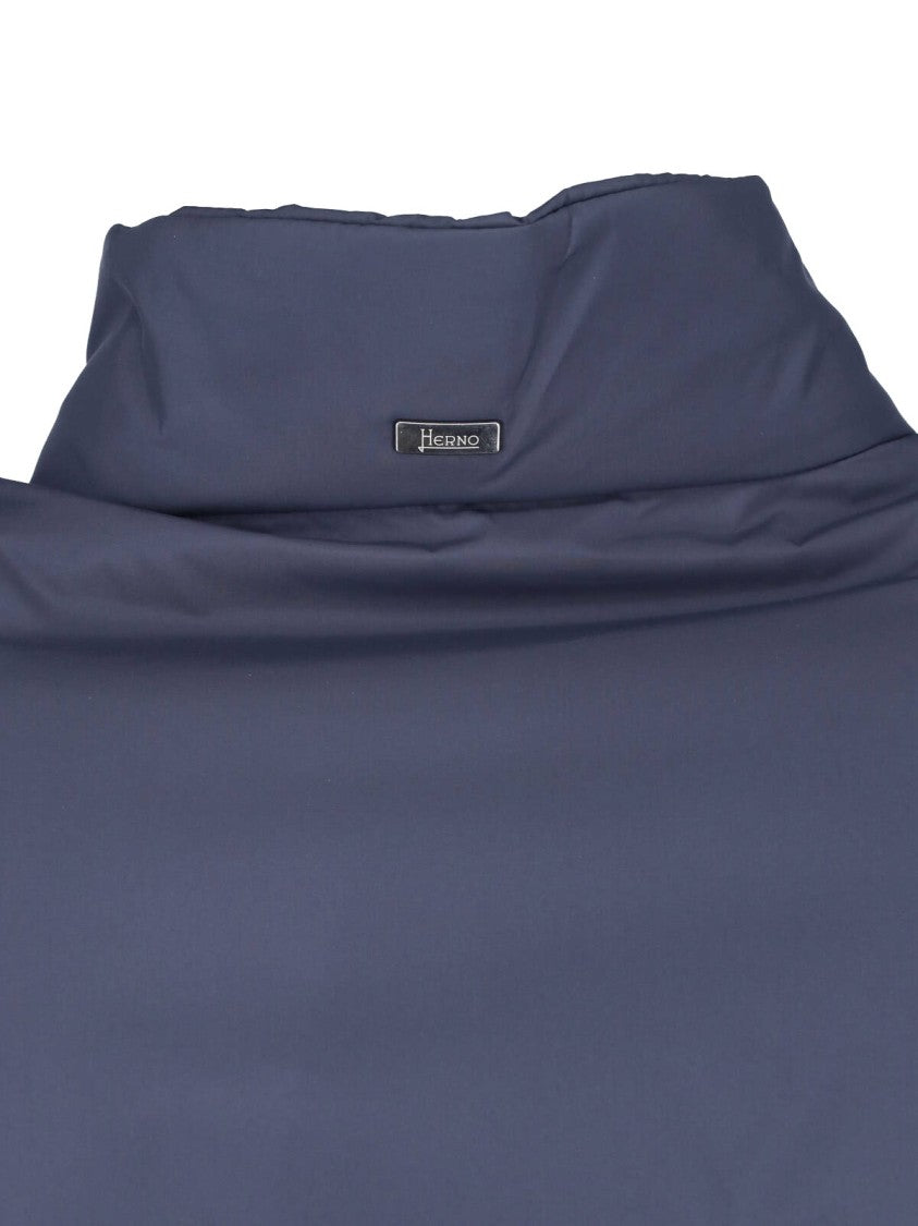 Herno Blue Technical Fabric Formal Shirt
