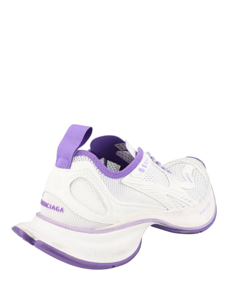 Balenciaga Low-Top Sneakers With Breathable Mesh And Block Heel