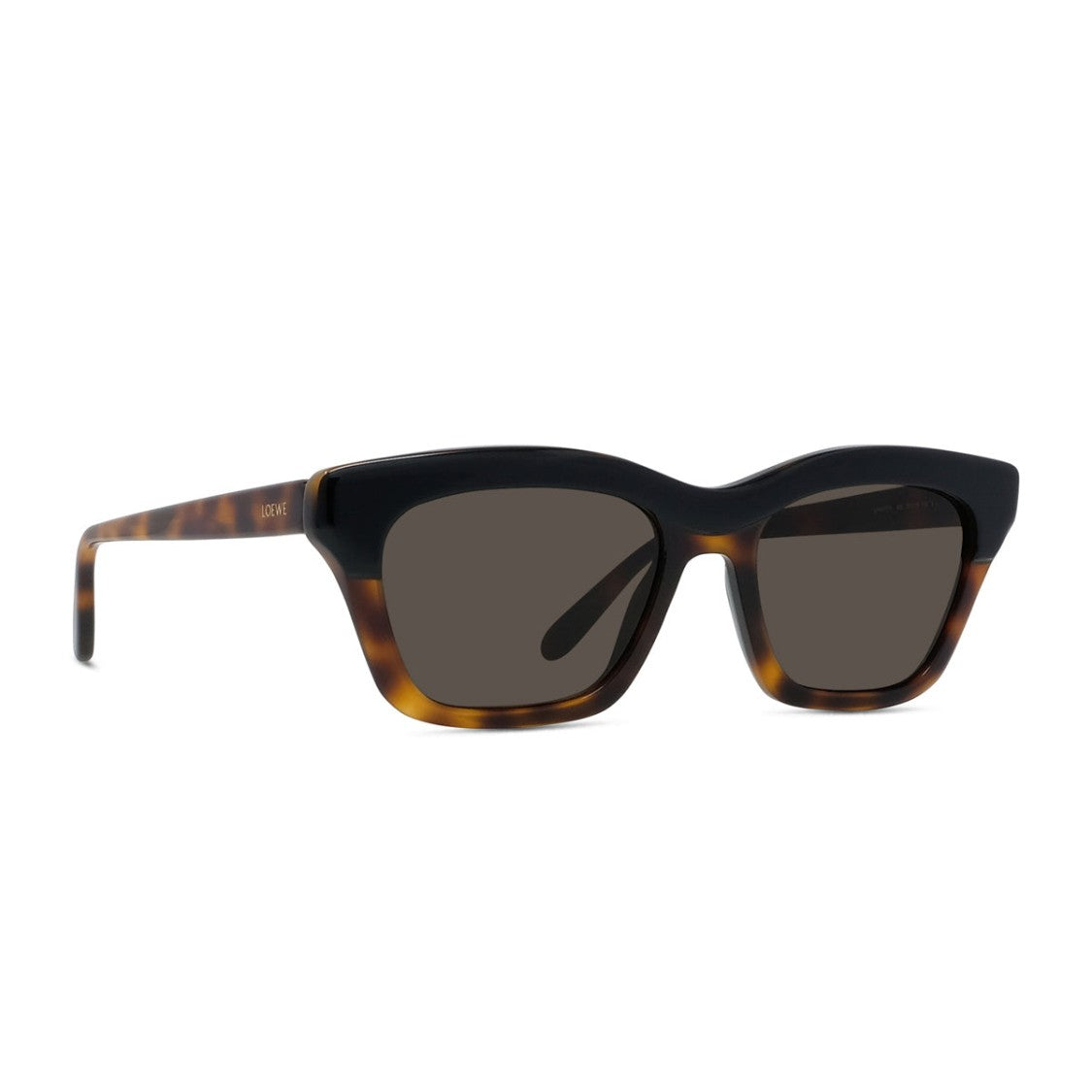 Loewe Havana Black Slim Bicolor Cat-Eye Sunglasses