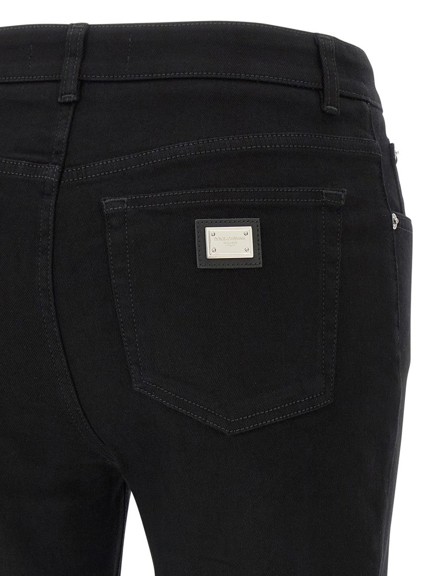Dolce & Gabbana Slim Fit Stretch Cotton Denim Trousers