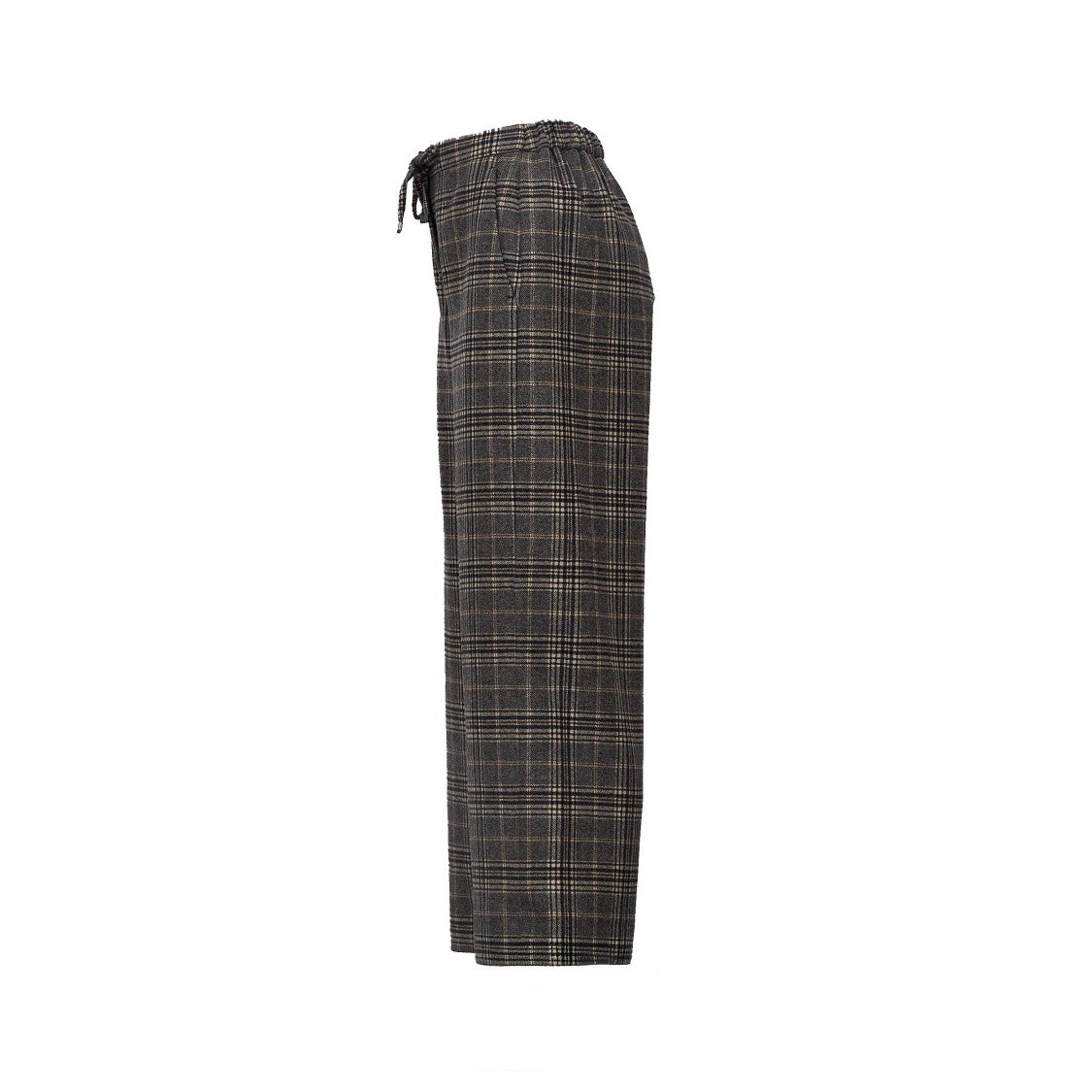 Max Mara Vischio Soft Check Wool Flannel Sweatpants