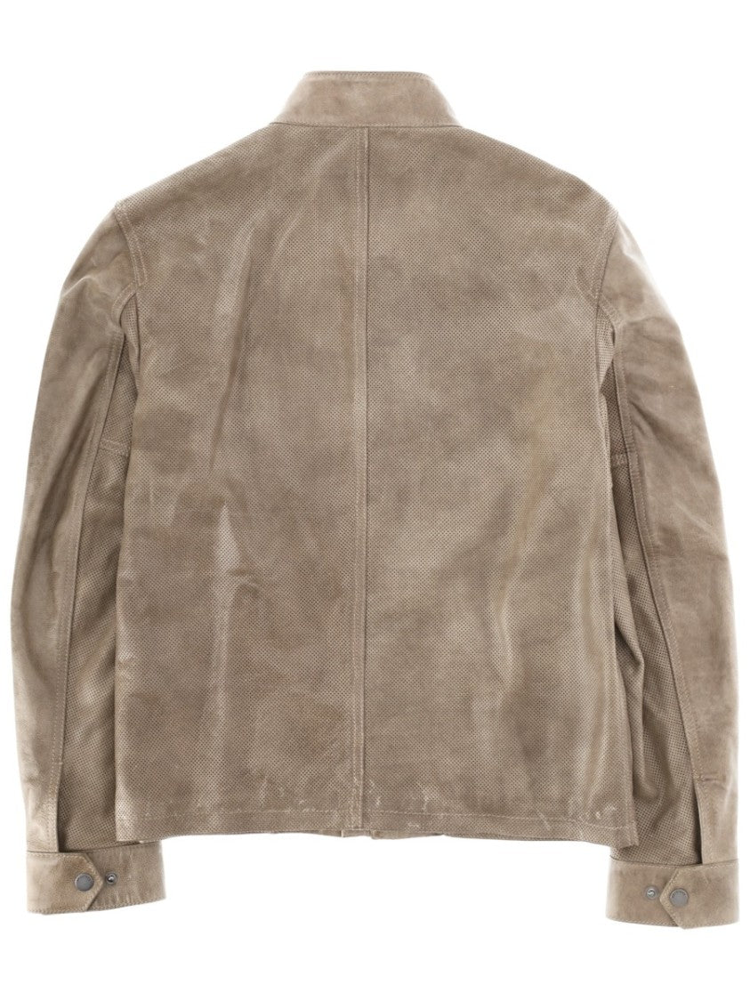Belstaff Racemaster Air Cow Leather Stand Collar Jacket