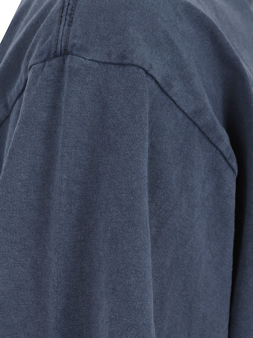 Balenciaga Washed Effect Oversized T-Shirt With Logo Prints