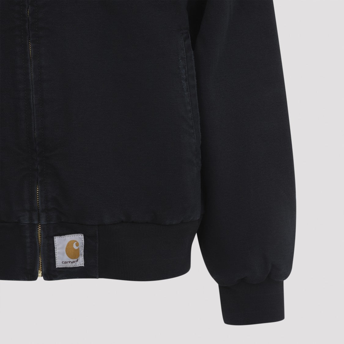 Carhartt Wip Classic Black Jacket With Pointed Collar
