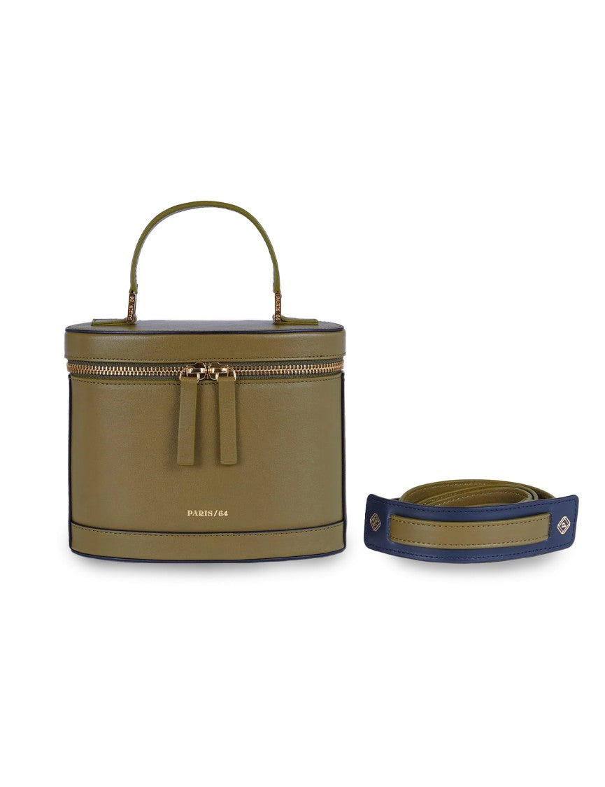 Paris64 Sculpted Green Cowhide Shoulder Bag