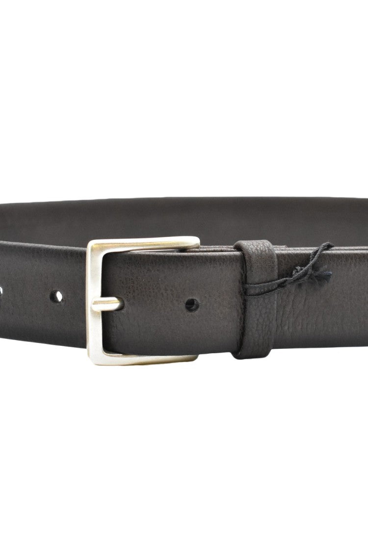 Orciani Leather Belt With Design And Classic Buckle