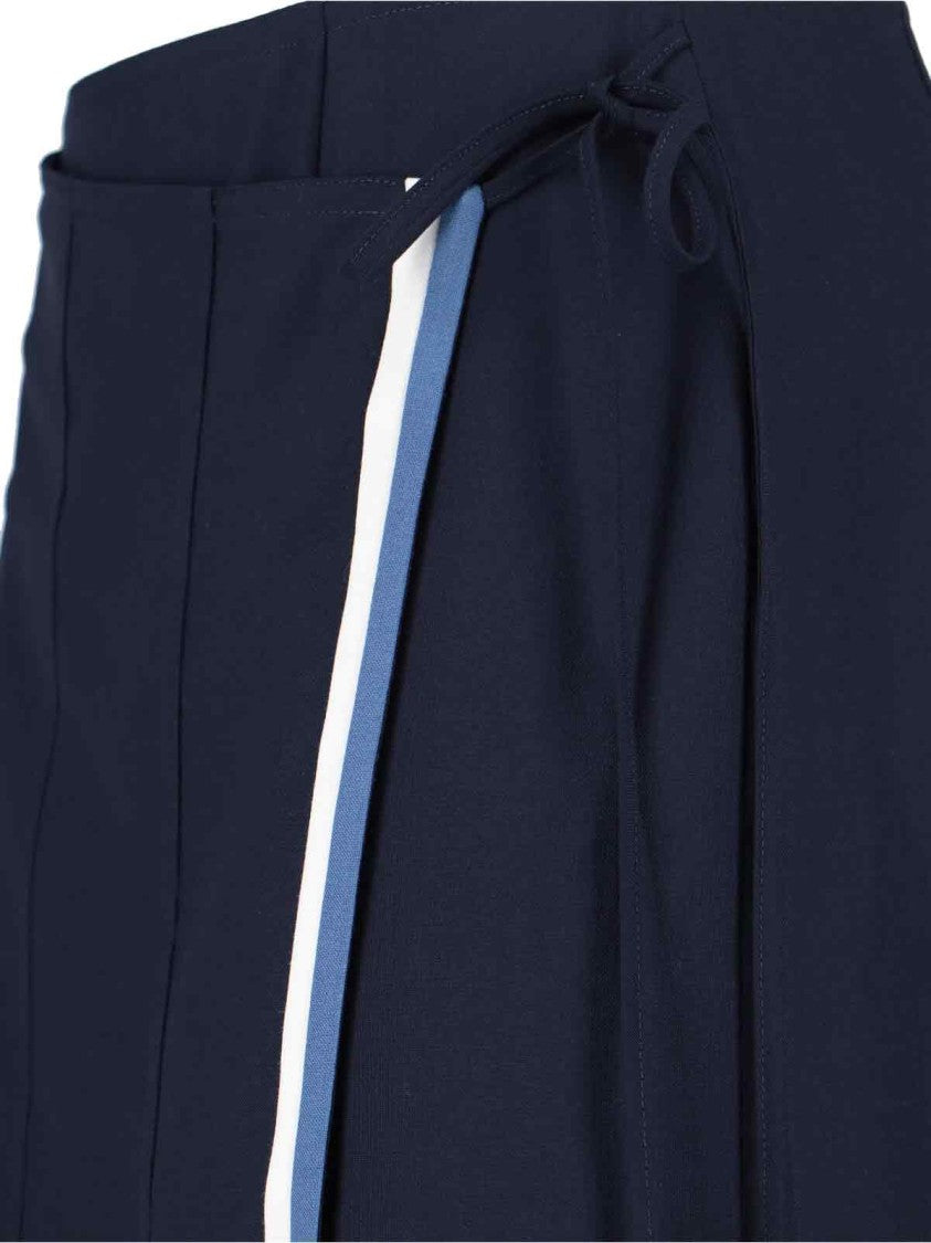 Marni Wallet Skirt Midi – Navy Blue