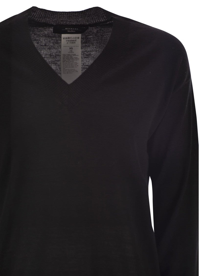 Max Mara Fiocchi - V-Neck Jumper In Wool And Cashmere