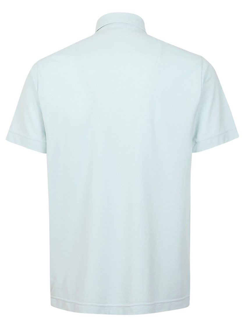 Zanone White Cotton Polo With Traditional Collar