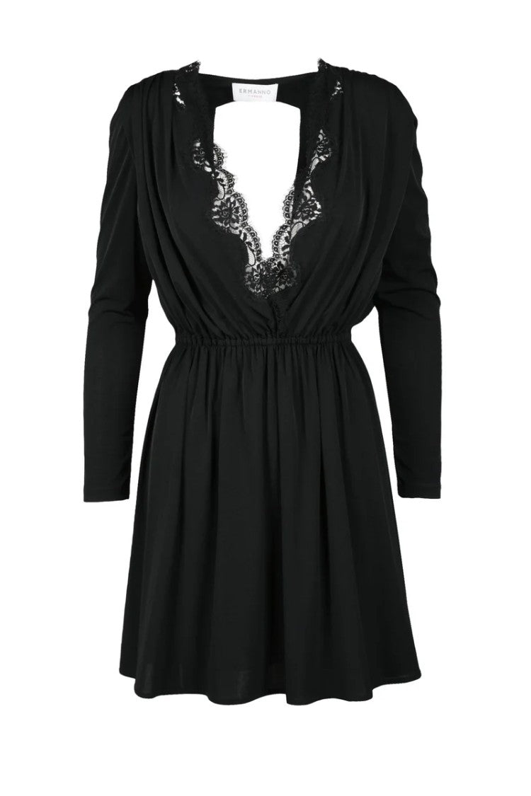 Ermanno Firenze Jersey Dress - Black