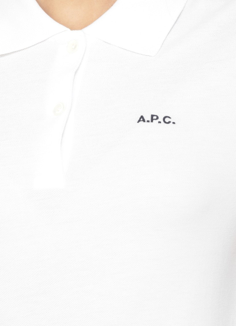 A.P.C. Cropped Short-Sleeved Cotton Polo