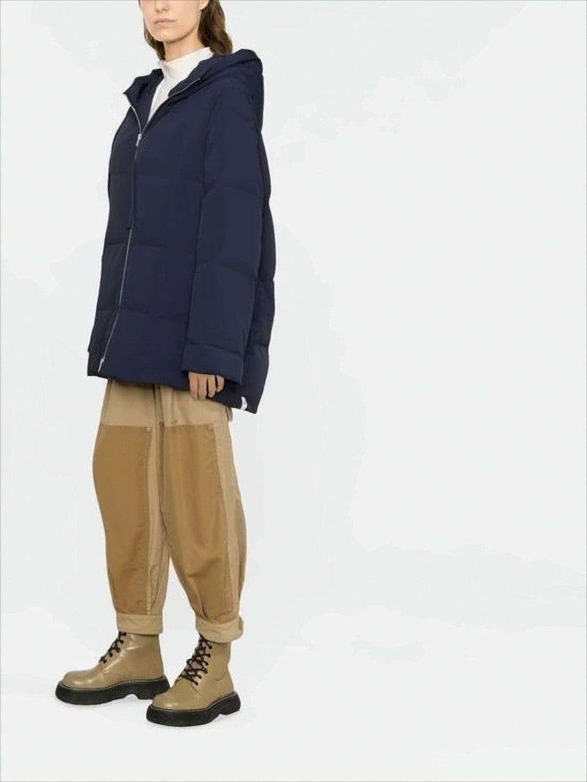 Jil Sander Boxy Oversized Quilted Padded Jacket With High Collar