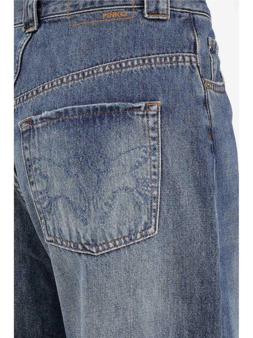 Pinko Blue Cotton Classic Jeans