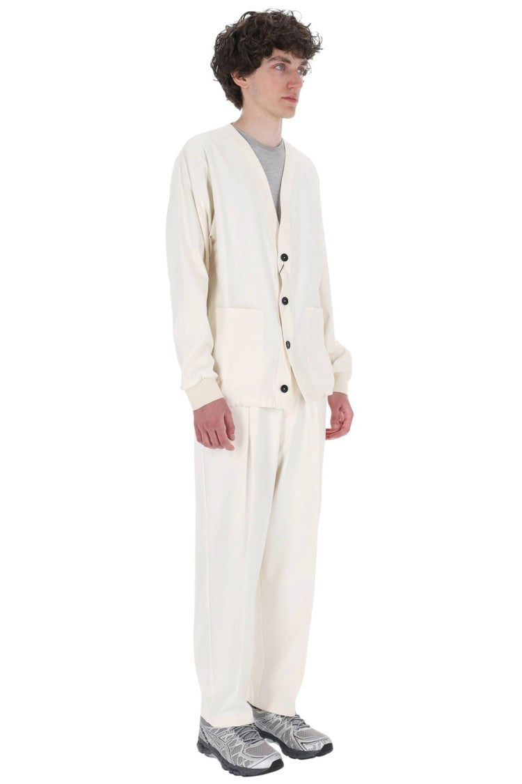 Herno Kimono V-Neck Technical Cardigan Jacket