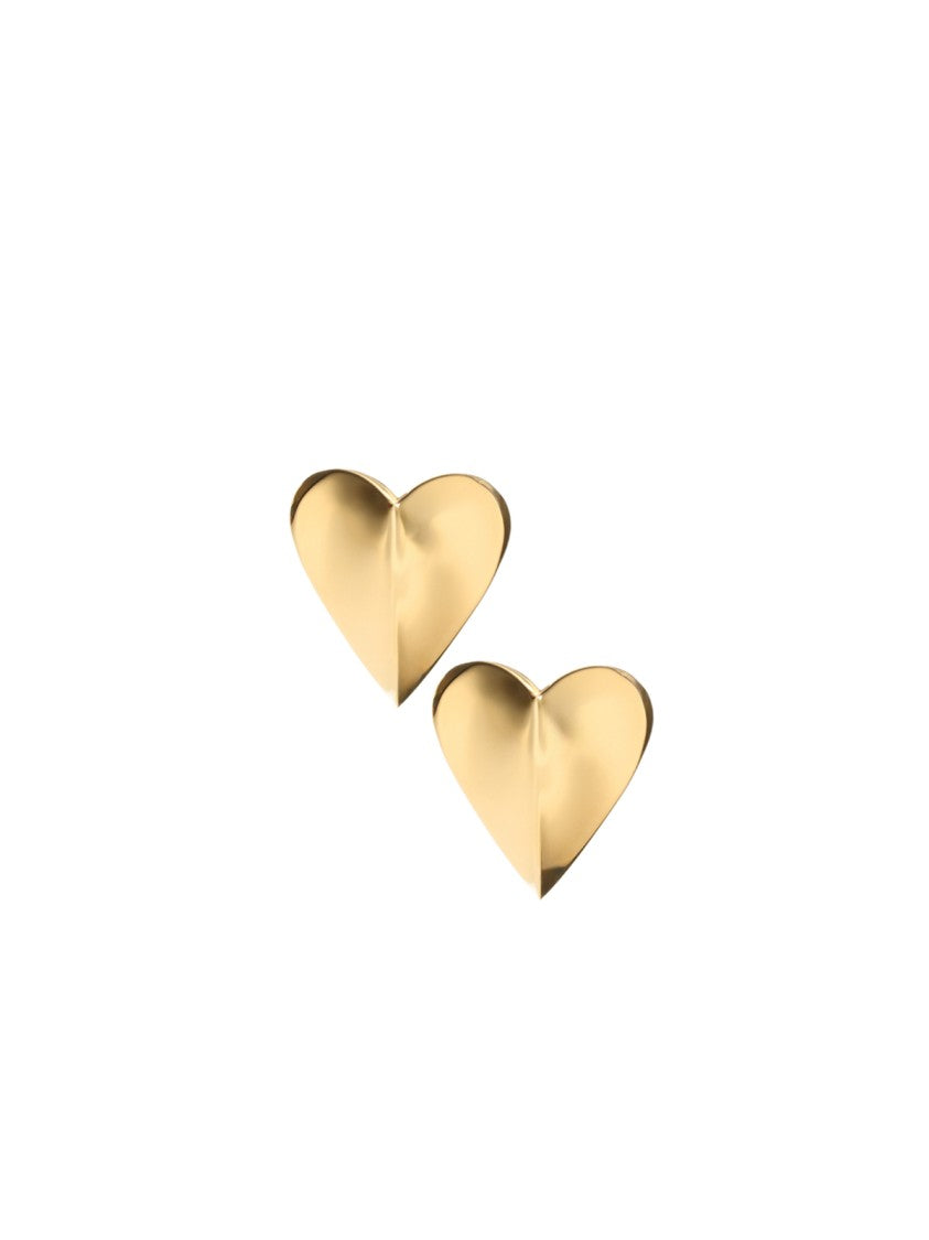 Alaïa Heart-Shaped Earrings With Front Split Design