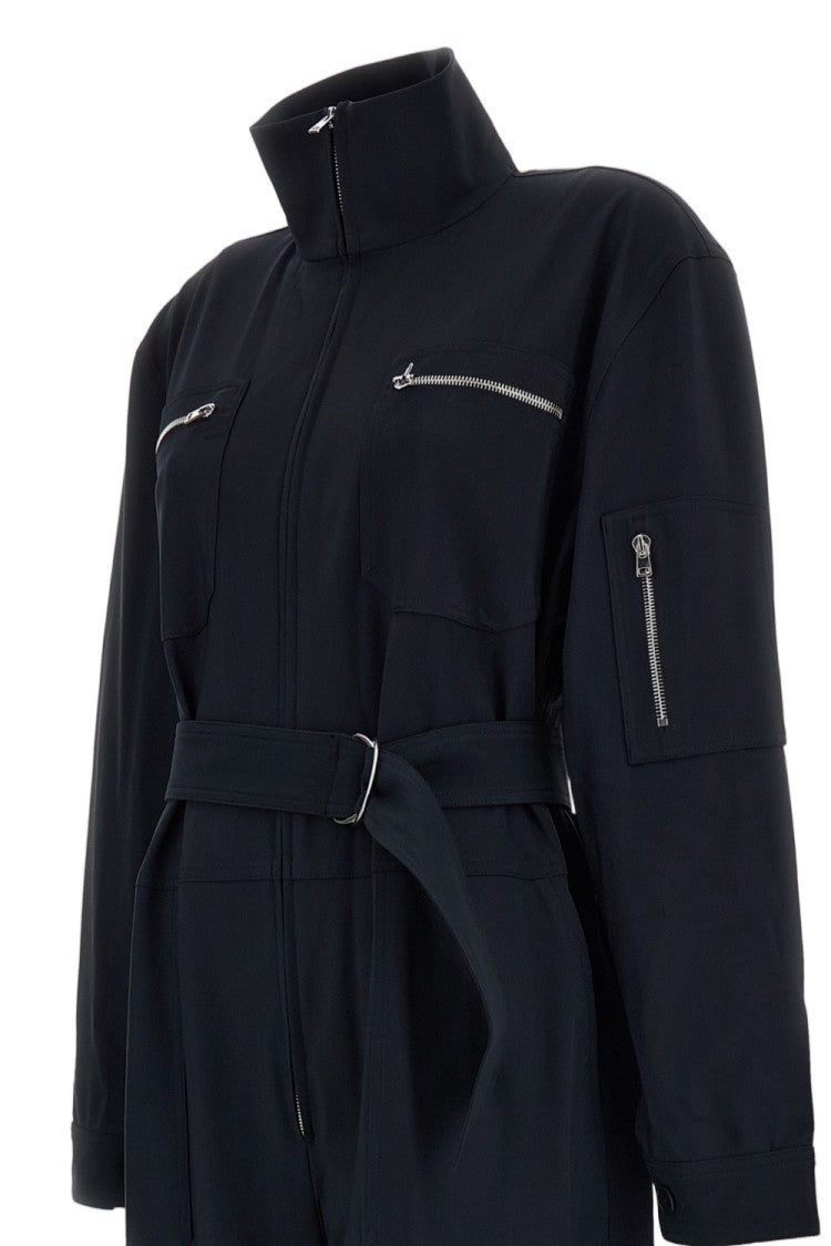 Irie' Black High Collar Utility Jumpsuit