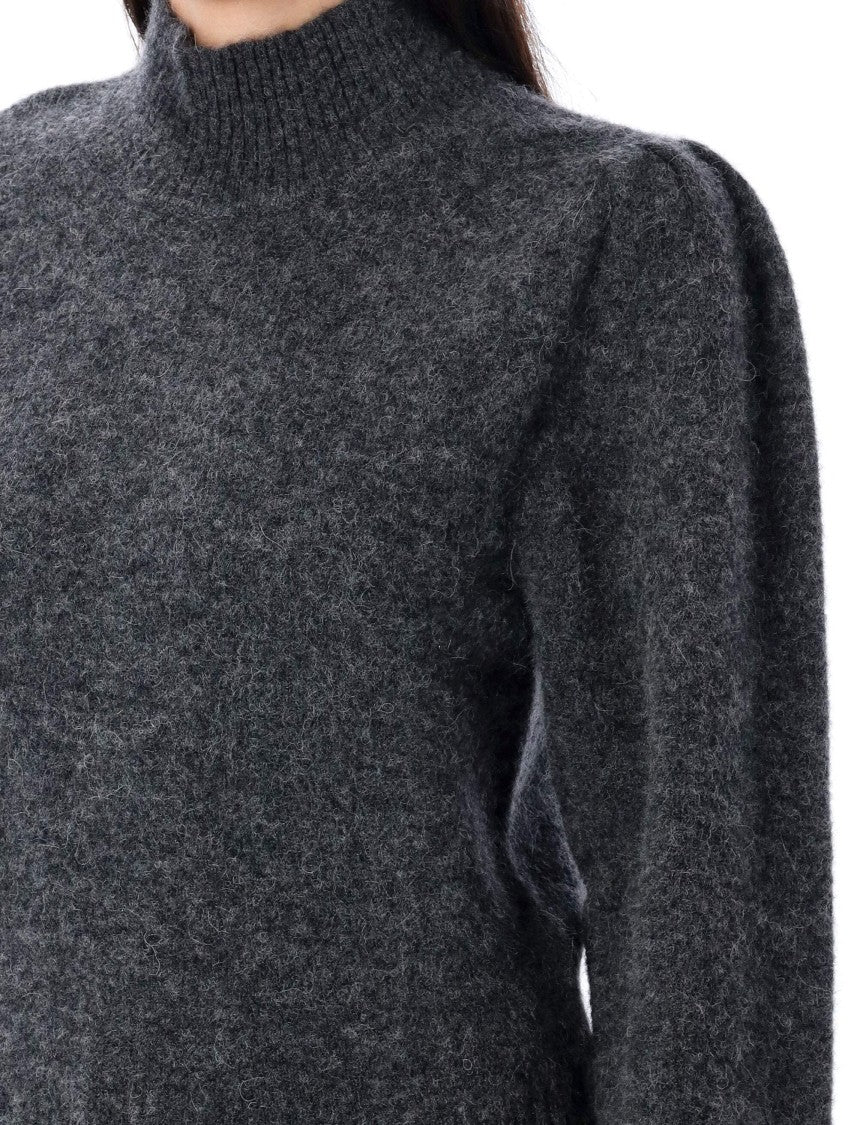 Isabel Marant Étoile Purdie High Neck Puffed Sleeve Sweater