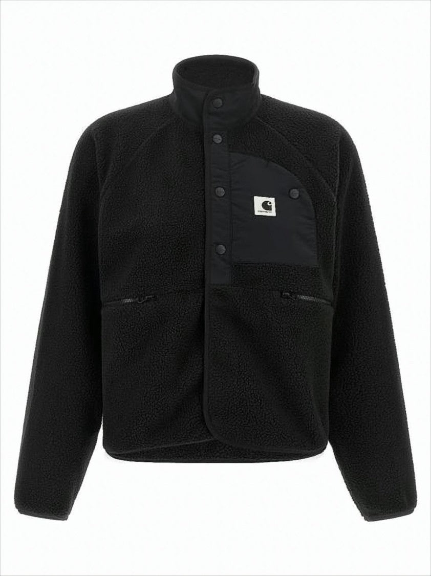Carhartt Wip Textured Fleece Jacket With High Collar