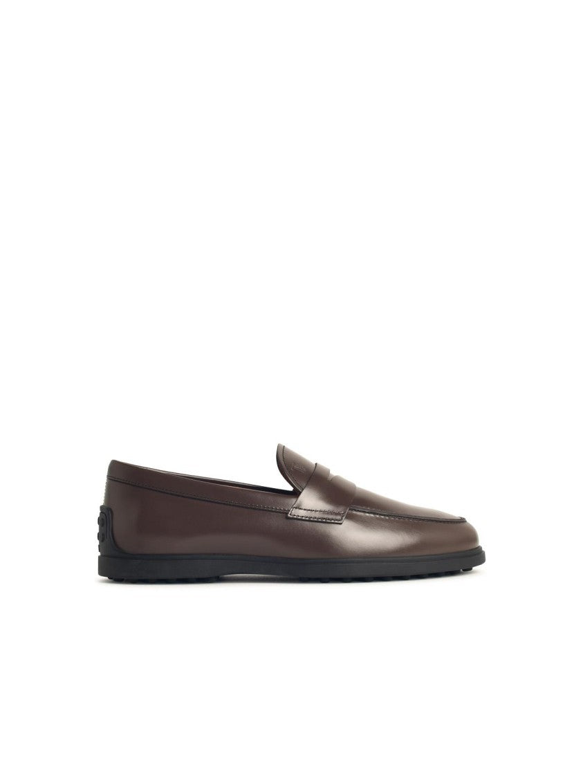 Tod's Brown Leather Loafers
