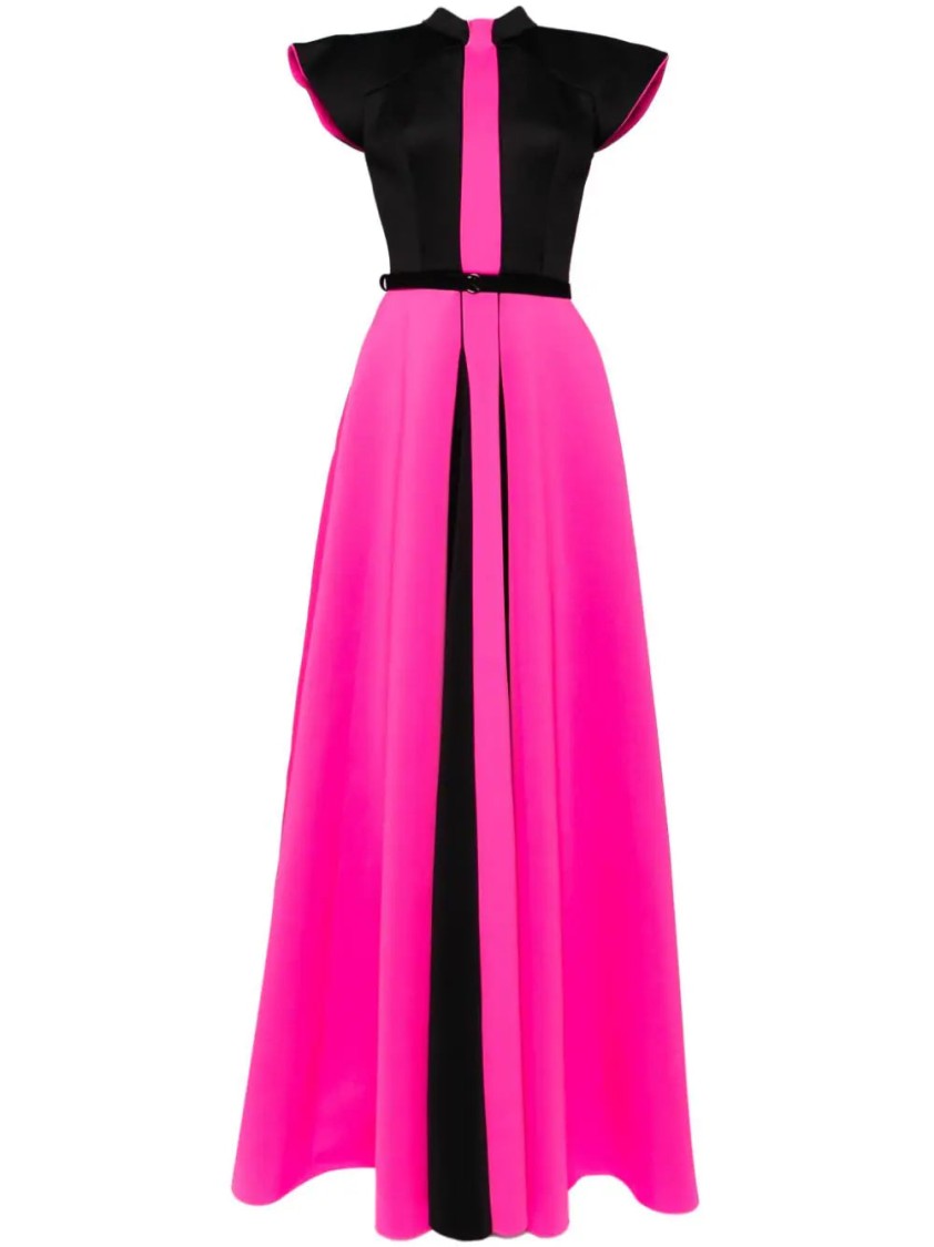 Saiid Kobeisy Neoprene Dress With Wide Shoulders