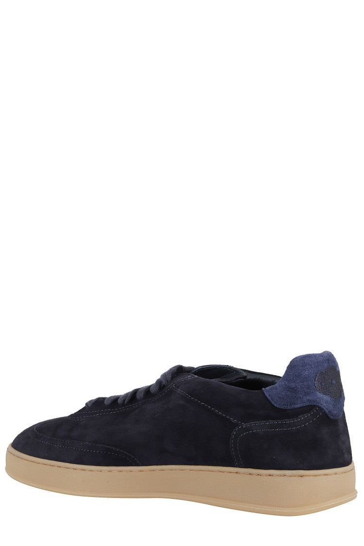 Soldini Low-Top Navy Suede Shoes