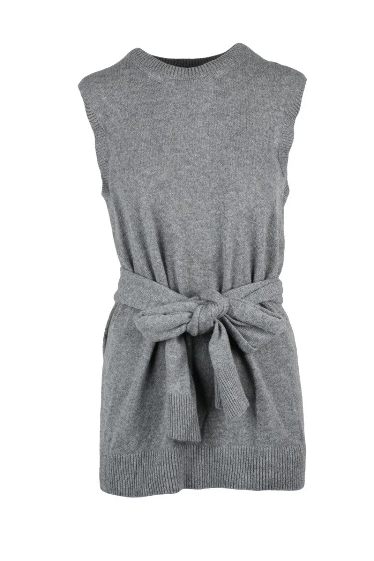 Stella Mccartney Vest In Cashmere And Wool - Grey