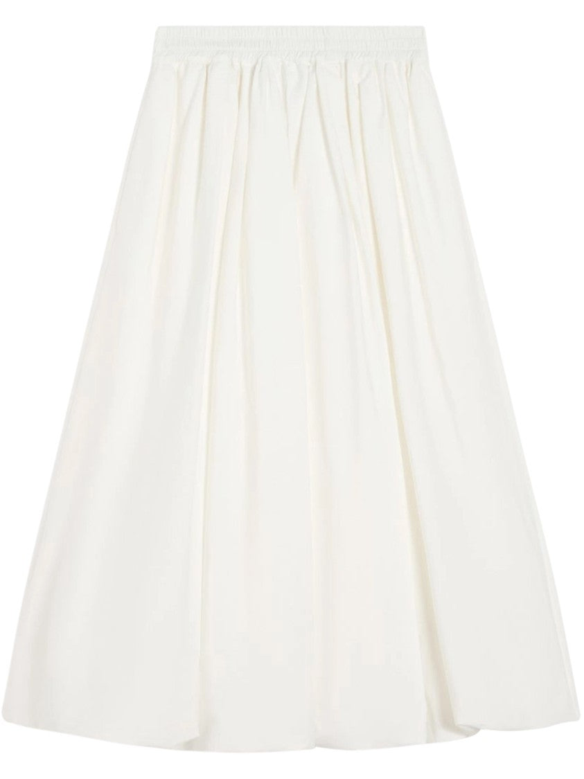Max Mara Balloon Silhouette Skirt With Gathered Elastic Waistband