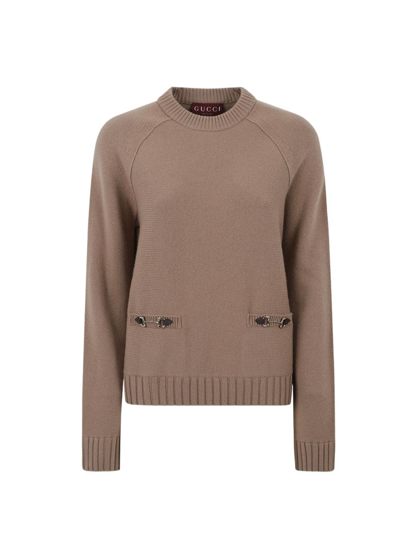 Gucci Knit Top With Horsebit Accents