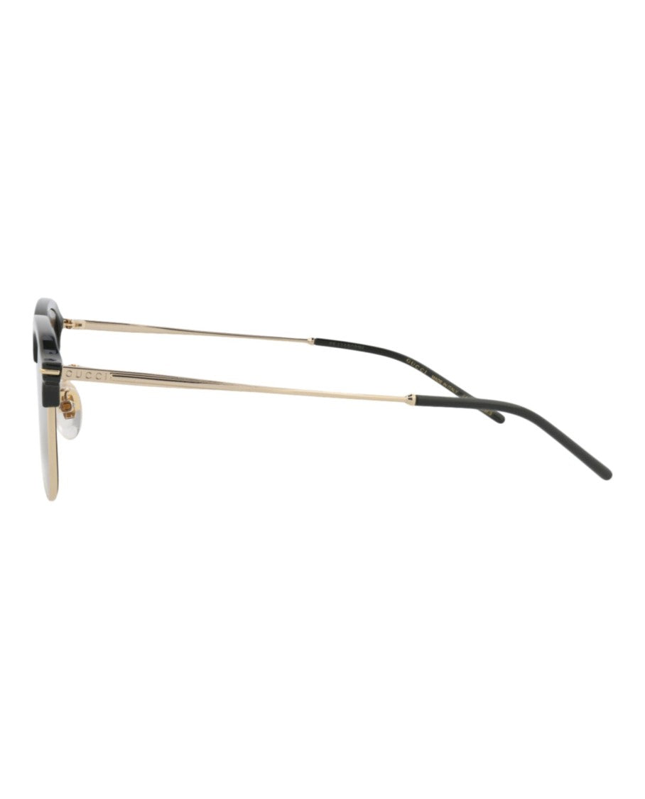 Gucci Square-Frame Metal Sunglasses