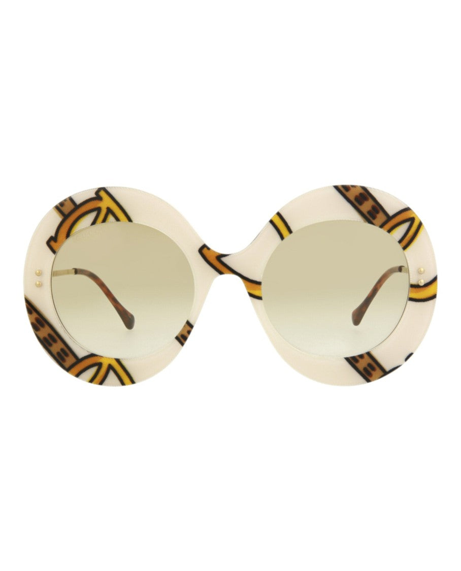 Gucci Round-Frame Acetate Sunglasses