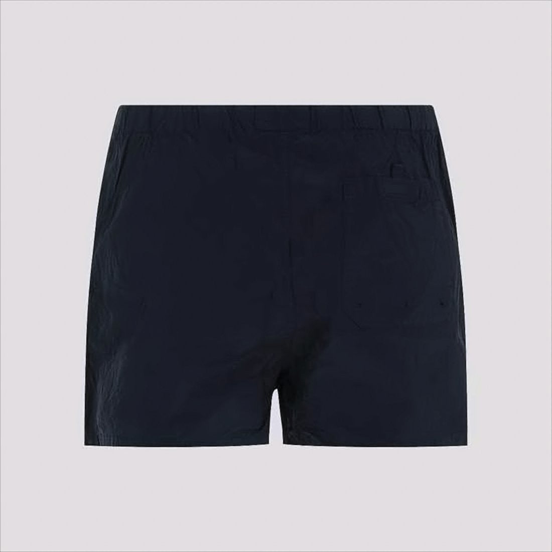 Stone Island Blue Swim Shorts With Button