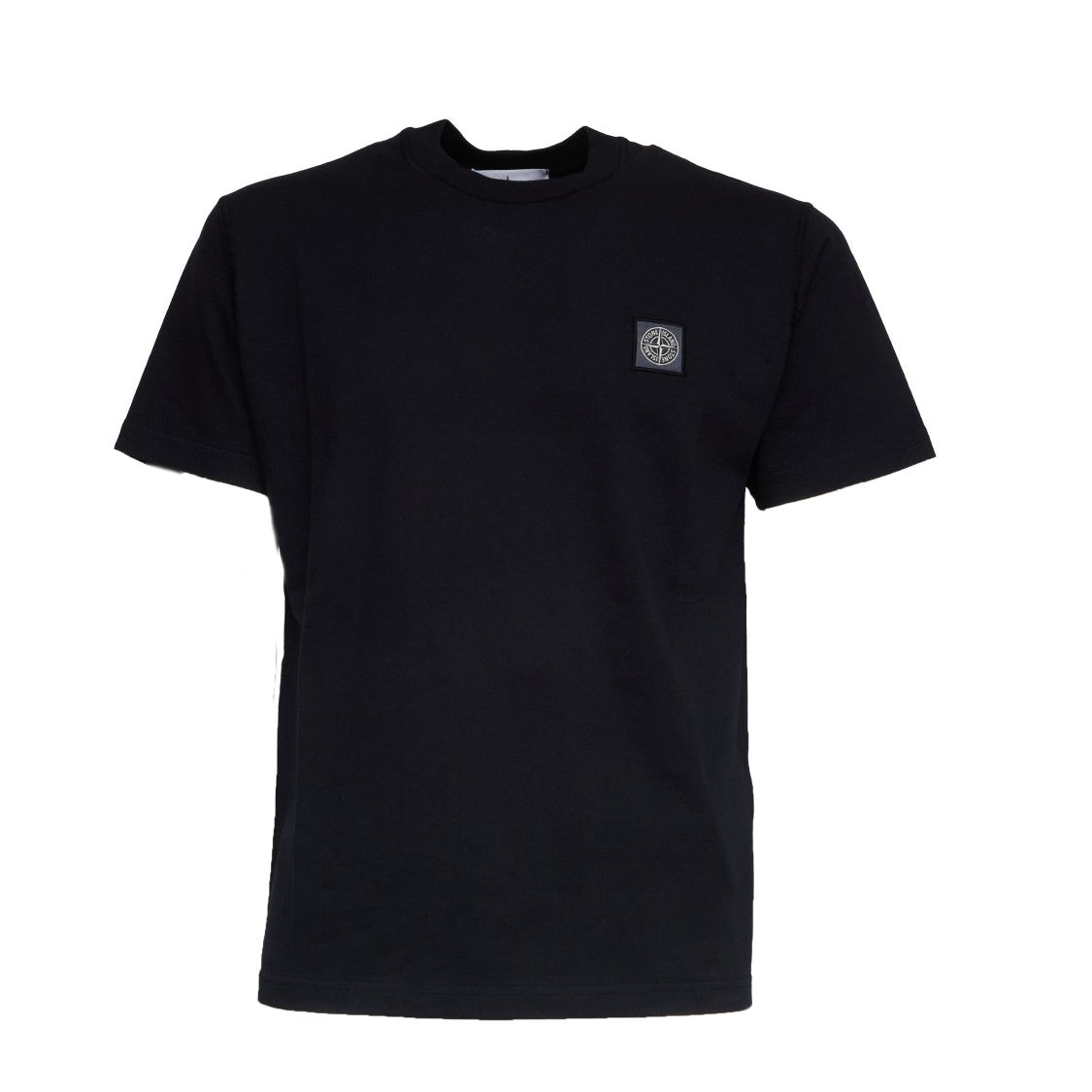 Stone Island Embroidered Chest Logo Casual T-Shirt