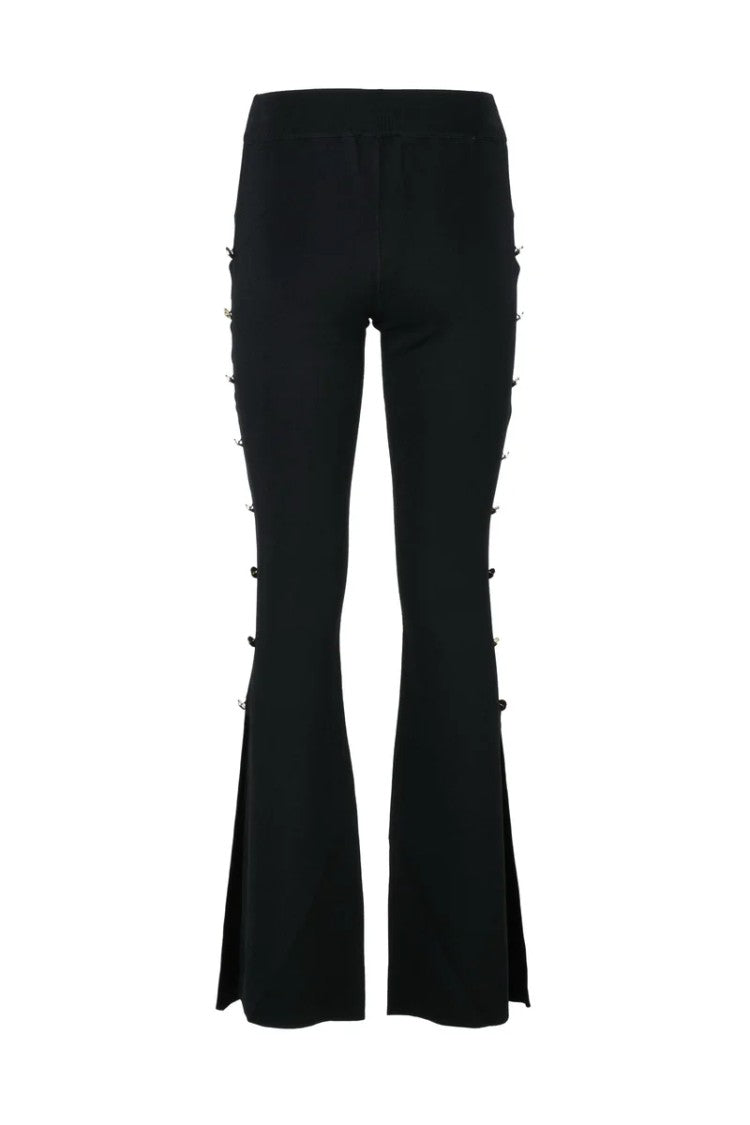 Versace Jeans Couture Knit Flare Pants - Black