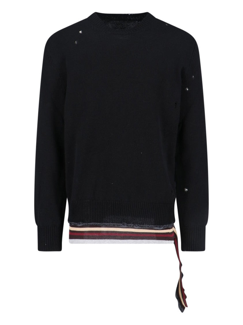 Mm6 By Maison Margiela Classic Crewneck Sweater – Black