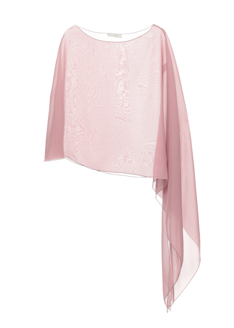 Antonelli Firenze Pink Silk Melone Round-Neck Scarf