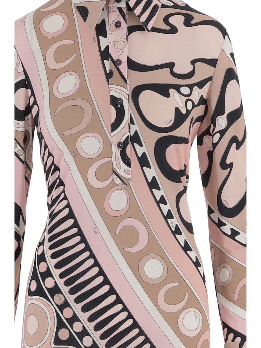 Emilio Pucci Long Stretch Viscose Dress