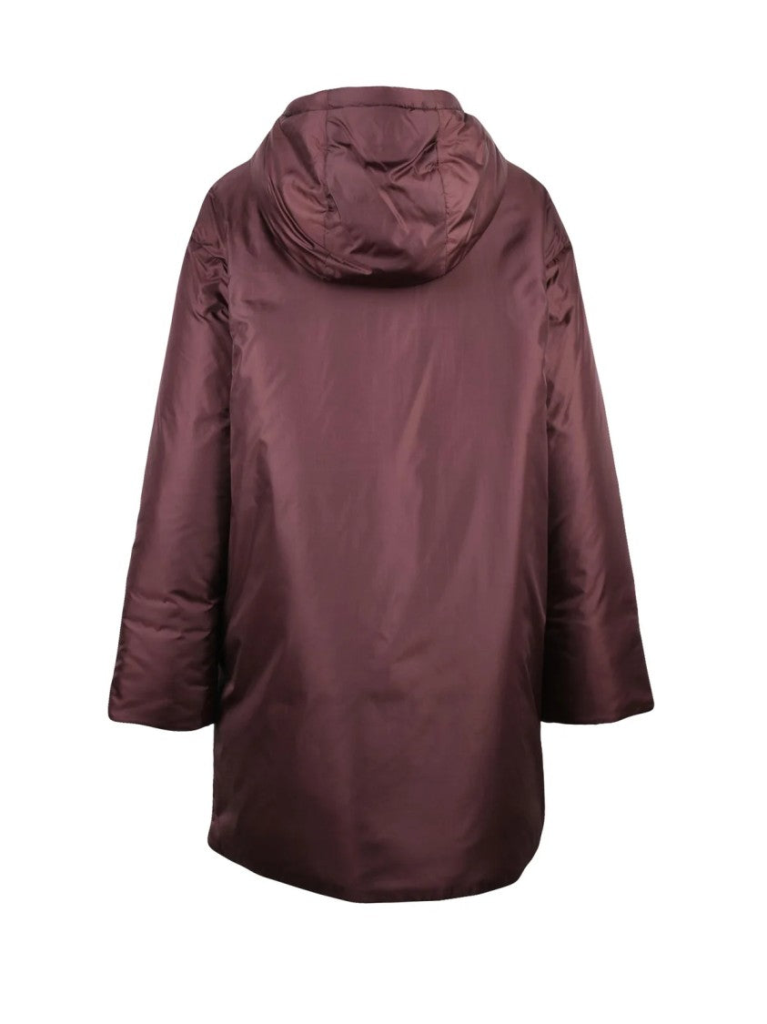 Aspesi Iconic Padded Red American Parka With Functional Design