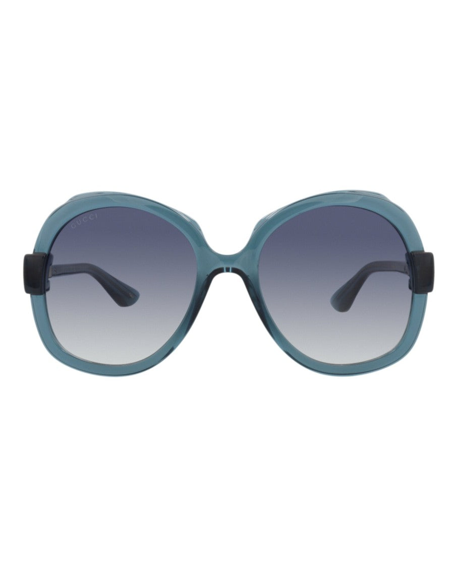 Gucci Round-Frame Injection Sunglasses