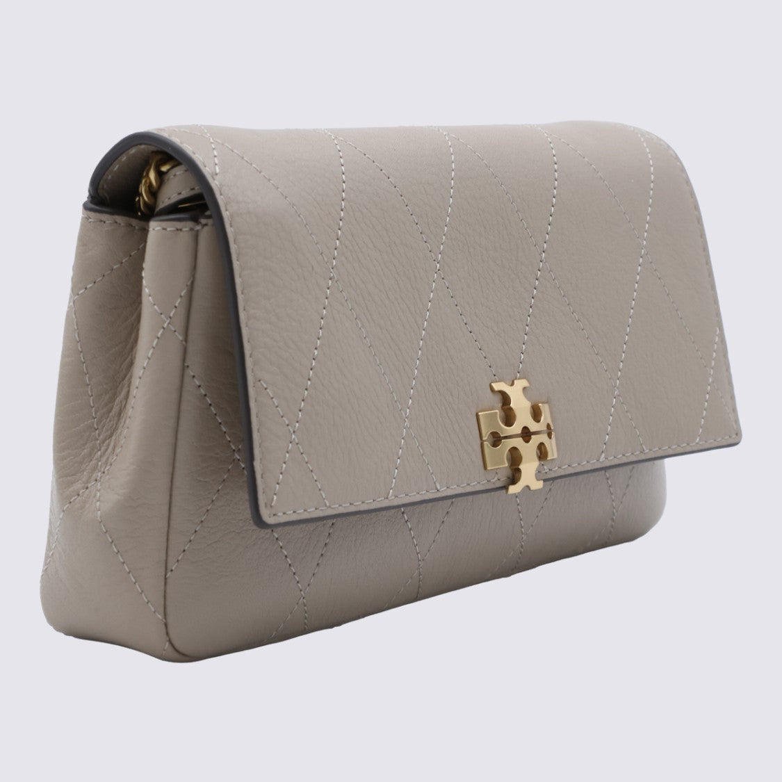Tory Burch Quilted Rectangular Tory Burch Handbag With Gold-Tone Logo Clasp