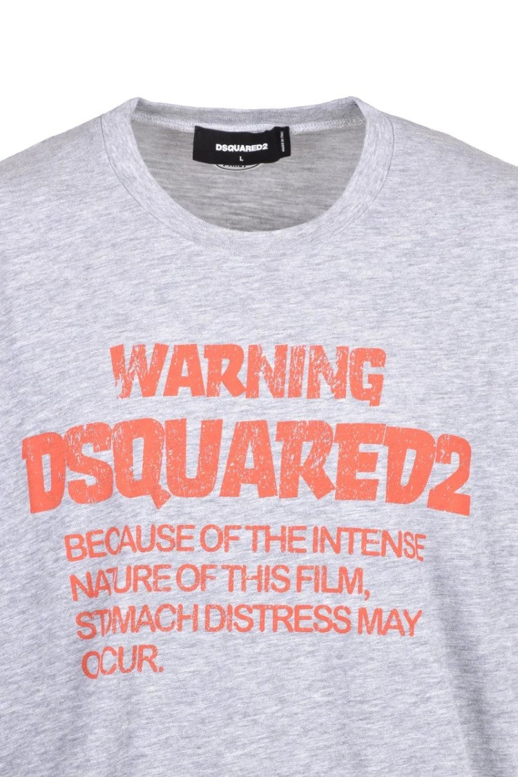 Dsquared2 Cotton/Viscose T-Shirt - Grey