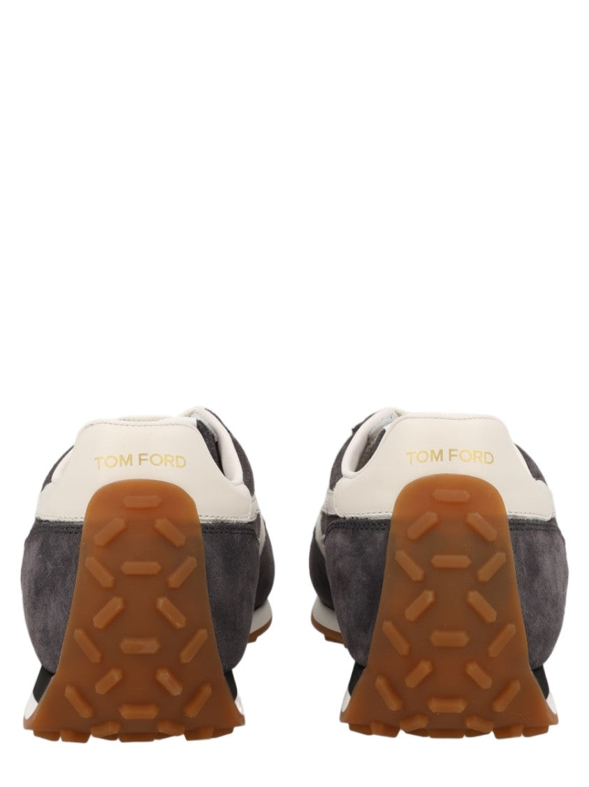 Tom Ford Mick Low-Top Suede Calf Leather Sneakers