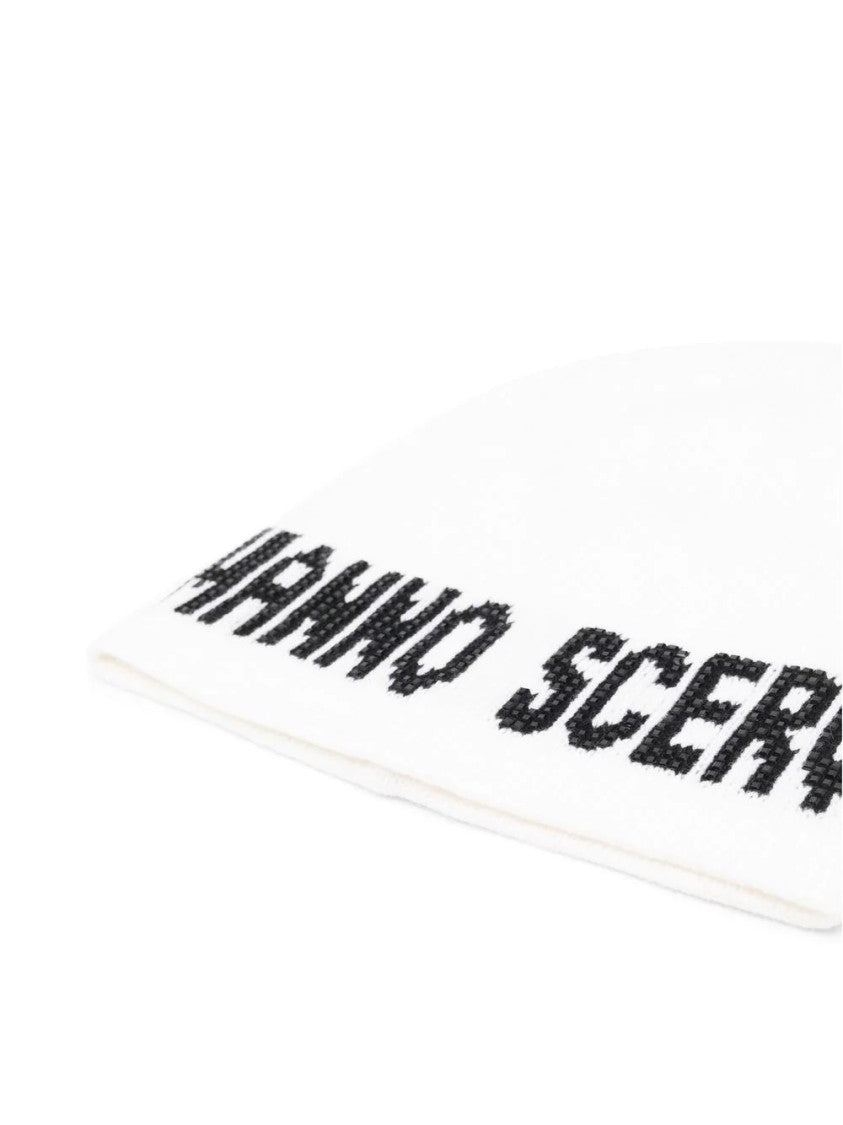Ermanno Scervino Classic White Knit Beanie