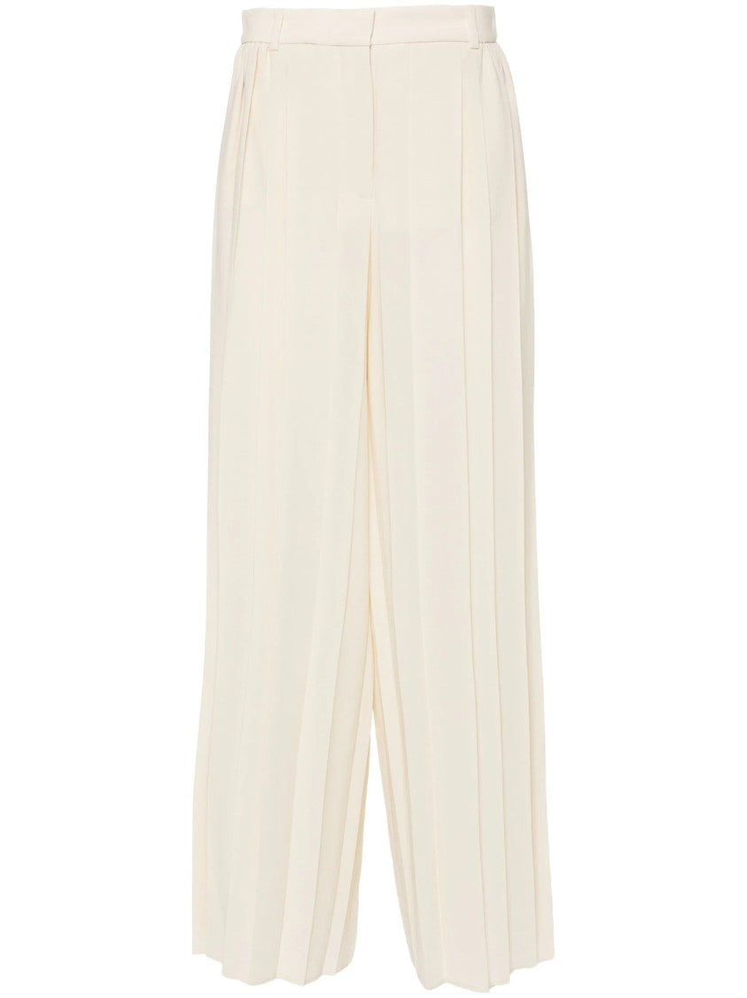 Joseph Airy Plisse Trousers With Relaxed Fit