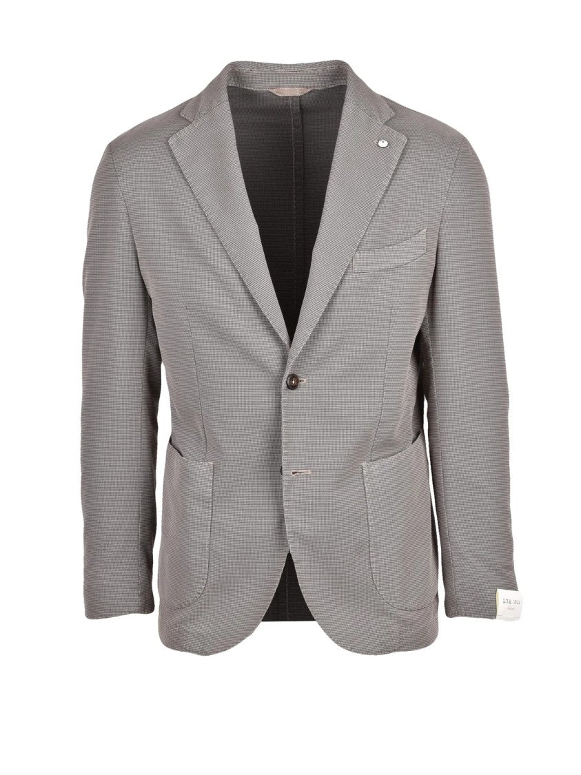 L.B.M. 1911 Fitted Jacket Cotton Polyamide Elastane - Taupe