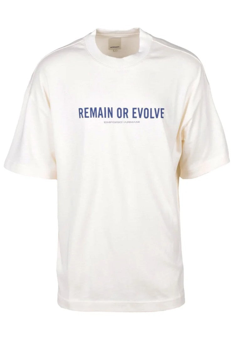Emporio Armani White Cotton Men's T-Shirt