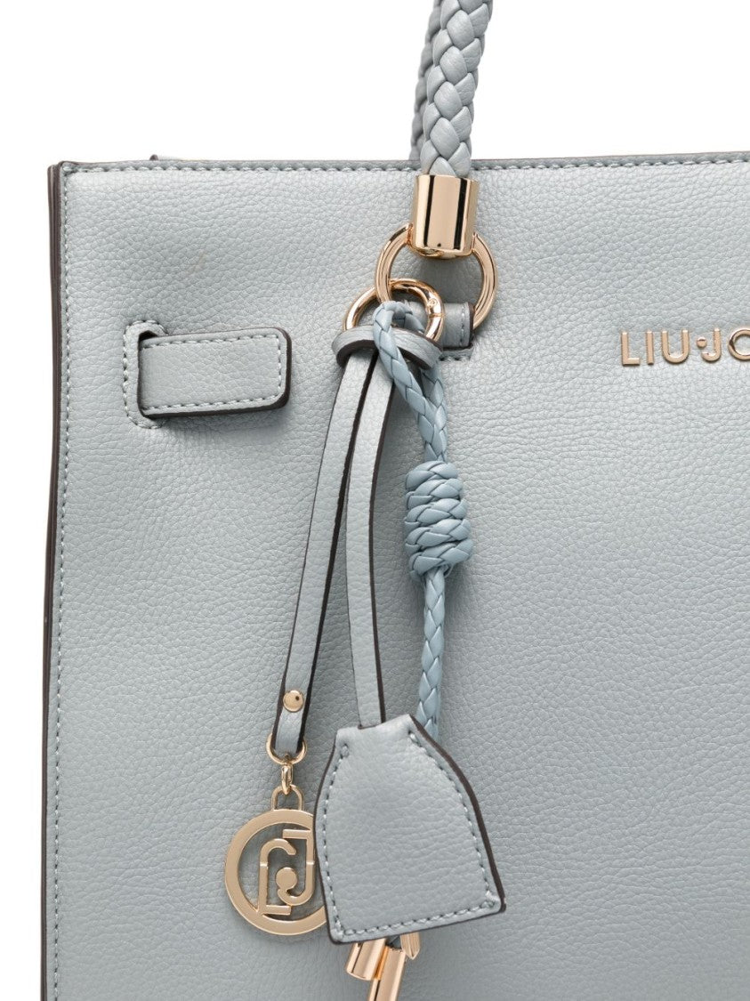 Liu Jo Blue Charm Detail Top Handle Shoulder Bag