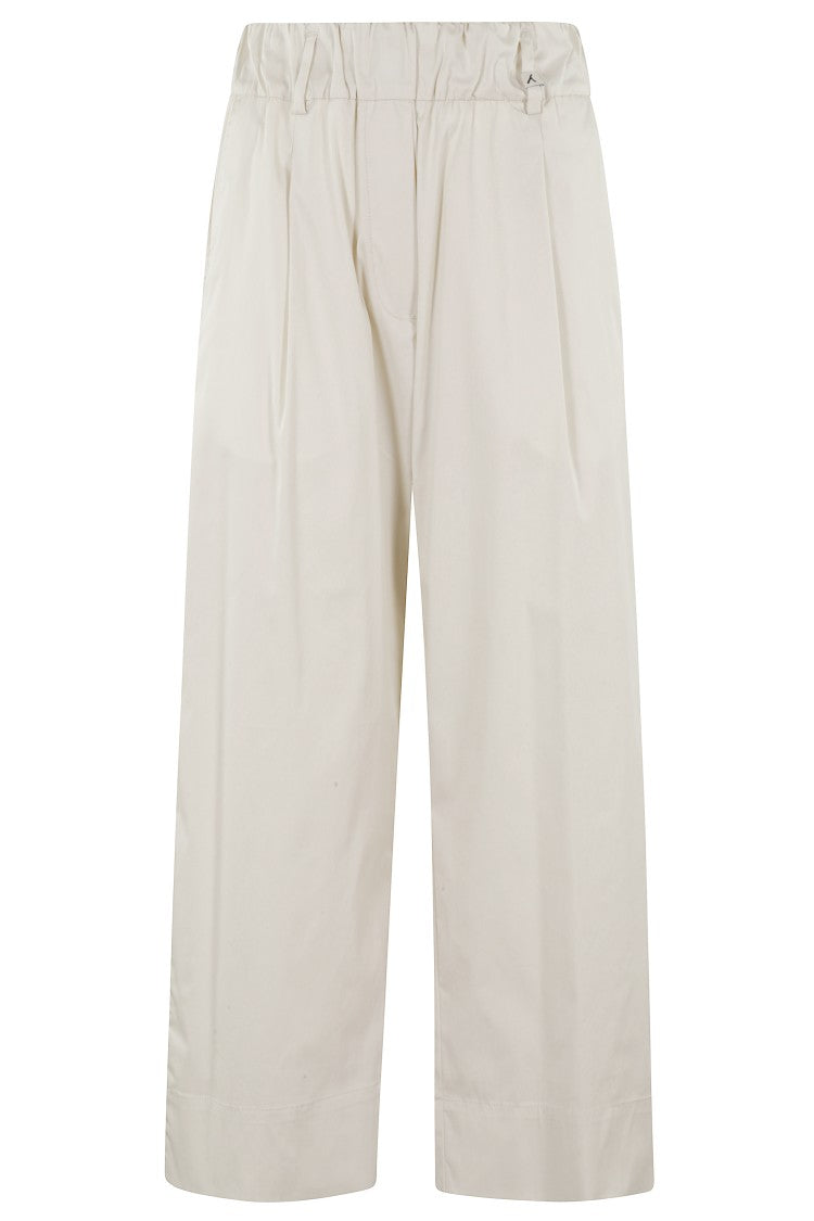 Myths Cream Lightweight Cotton Trousers