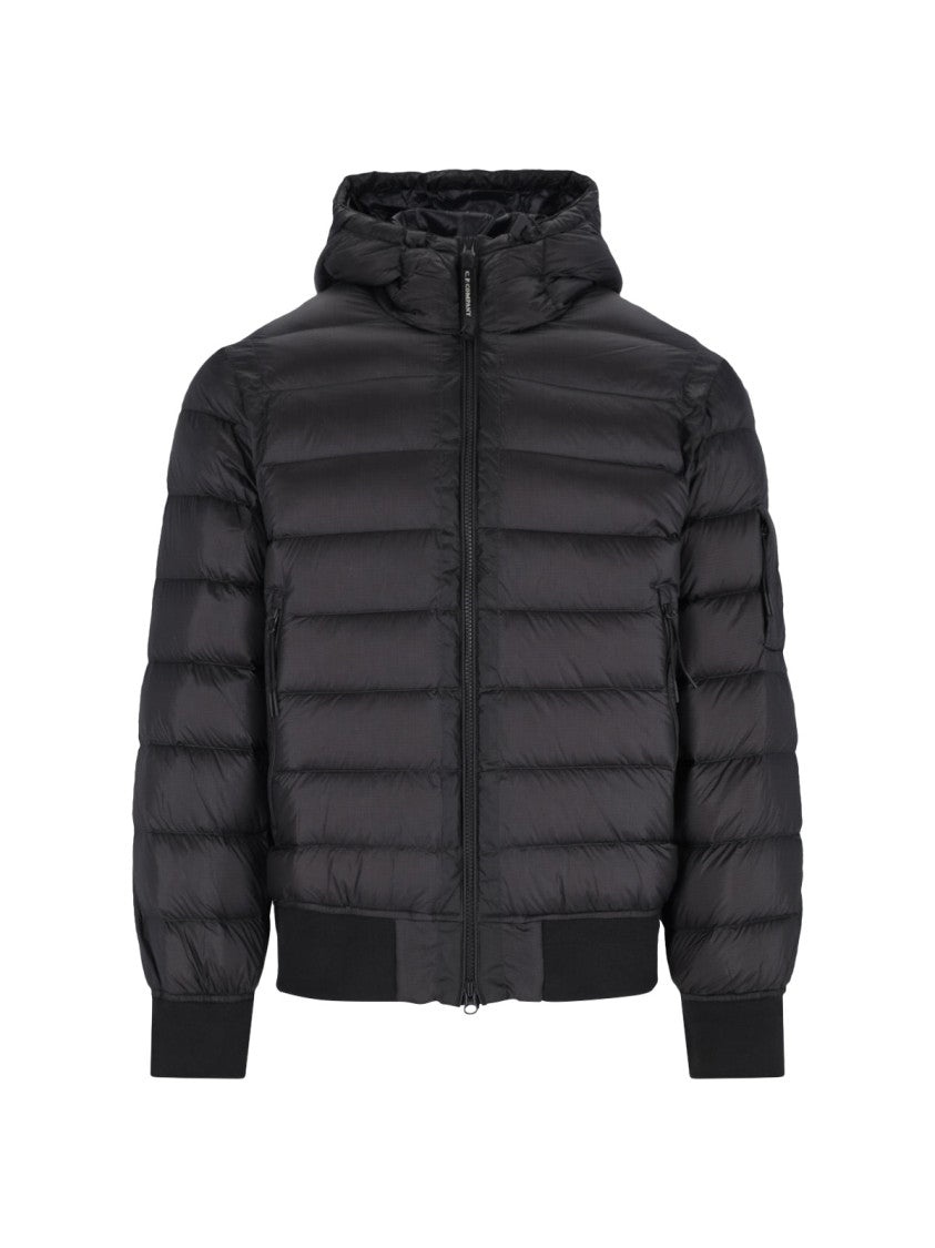 C.P. Company Logo Puffer Jacket – Blue