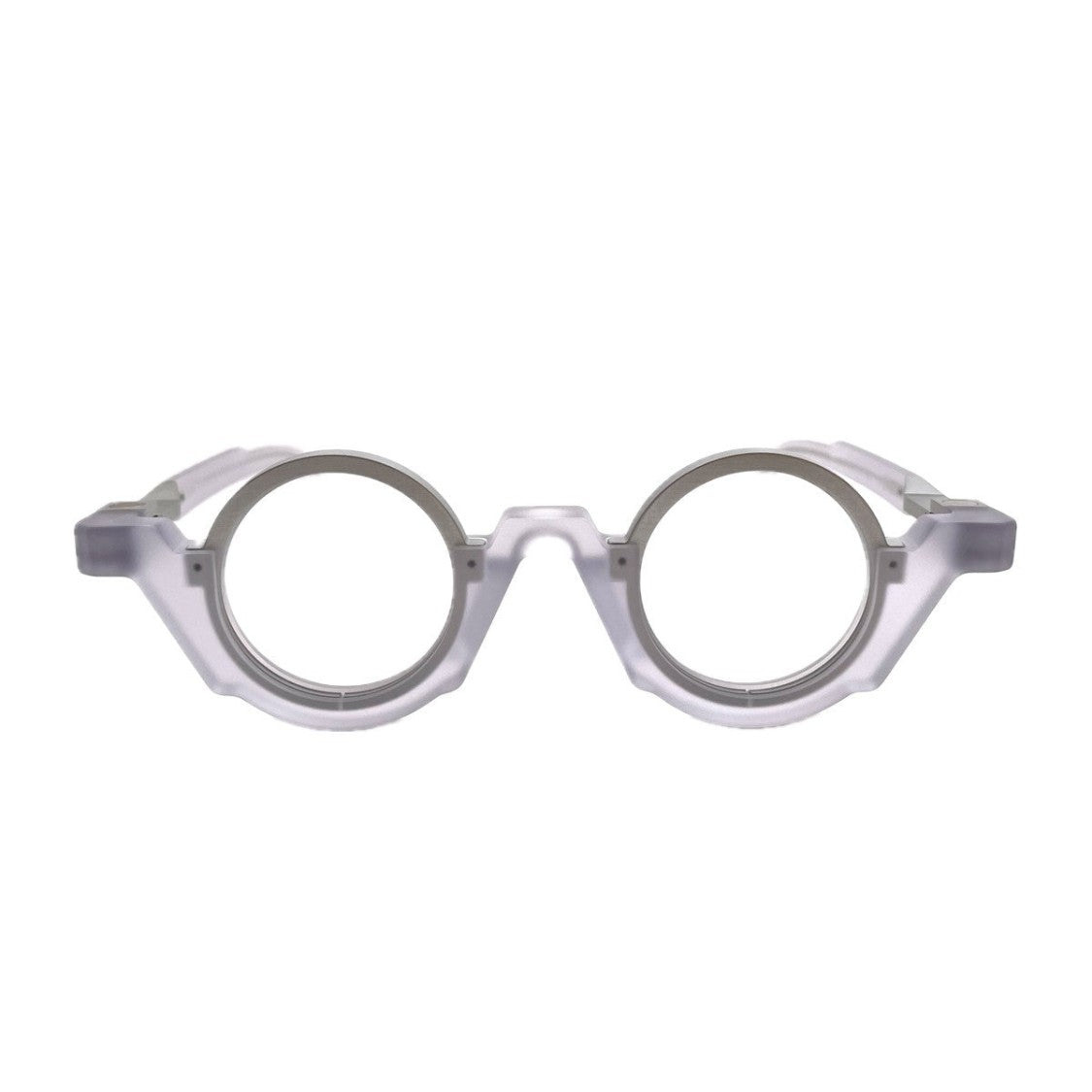 Vava Transparent White Label Wl0083 Bio-Acetate Round Sunglasses