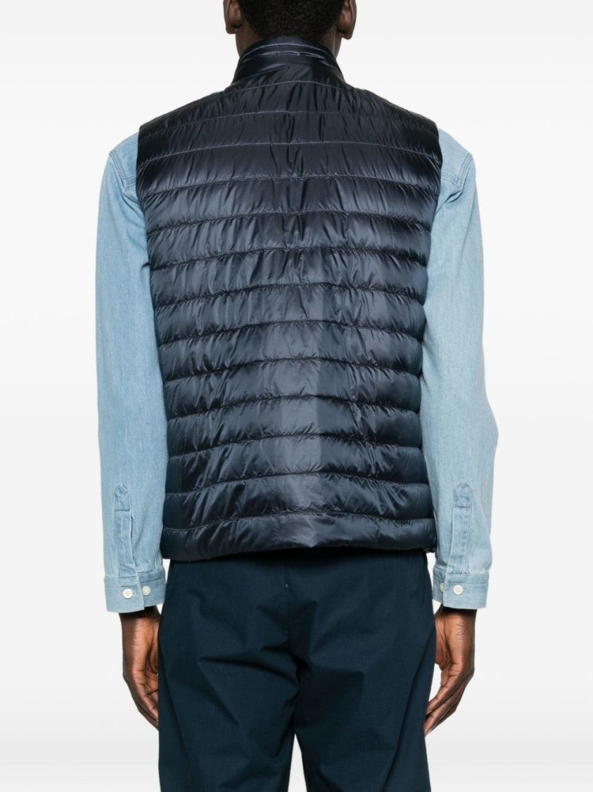 Herno Quilted Sleeveless Jacket With High Collar